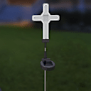 2-Pack: Touch Of ECO Solar LED Decorative Neon Garden Stake Light (Cross)