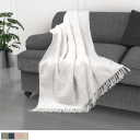 Kathy Ireland Oversized Chenille Fringed Basket Throw