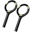 2-Pack: Power-To-Go 3X Magnifying Glass with LED Lights