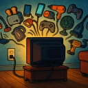 What's plugged into the outlet behind your television?