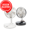 Air Innovations Rechargeable 8" Portable 3-in-1 Telescopic Fan