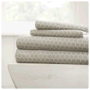 4-Piece: Cloth and Gable Bed Sheet Set Ultra Soft with Honeycomb Pattern