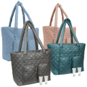 Joan & David Diamond Quilted Travel Tote