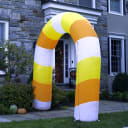 SideDeal Daily: Hay & Harvest 8' Candy Corn Inflatable Arch with Light Show
