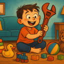 My kid likes to play with: