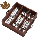 Oneida Mooncrest 30-Piece Flatware Set with Caddy