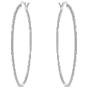 Rachel Glauber Elegant Simulated Diamond Inside-Outside Hoop Earrings