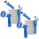 2-Pack: Pocket Hose 25' Expandable Hoses with Hand Sprayers