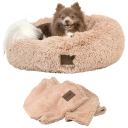 Pet Craft Supply Ultra Plush Medium Calming Pet Bed Set