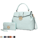 MKF Collection Aurora Satchel Handbag & Wallet Set by Mia K