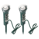 2-Pack: ClearPower Outdoor Power Strip Yard Stake Programmable Mechanical Timer