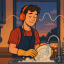 What do you listen to while doing the dishes?