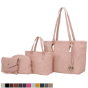 MKF Collection 4-Piece Arya Signature Tote Set by Mia K