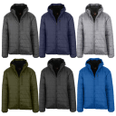 Men's Sherpa-Lined Hooded Puffer Jacket