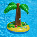 Inflatable Palm Tree Island with 4 Plastic Cup Holders
