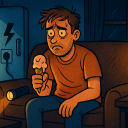 The worst part of a power outage is: