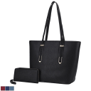 MKF Collection Mina Vegan Leather Tote & Wristlet Set by Mia K