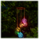 Touch of Eco Windshine Multi-Color Solar Powered LED Wind Chime Lights