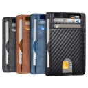 Ciana Slim Minimalist Front Pocket RFID Blocking Leather Wallet for Men & Women