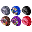 6-Pack: Miley Cosmetics Silky Satin Head Scarf Hair Wrap