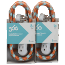 2-Pack: 360 Electrical Habitat Braided 3-Outlet Extension Cord