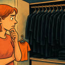 How much of your wardrobe consists of the color black?