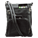Steeltime Leather Pocketed Crossbody Bag