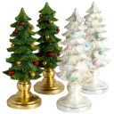 2-Pack: Valerie Parr Hill 12" Footed Trees With Ornaments