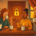 Morning Meeting of the Secret-Not-So-Secret coffee club