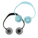 2-Pack: Hands Free Portable Neck Fans with LED Lights