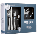 Kitchinox 51-Piece Lily Frost Flatware Set