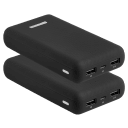 2-Pack: PowerXcel Mega Power Compact 20,000 mAh Power Banks
