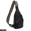 Malibu Skye Vera Double Compartment Sling Bag with Pattern Webbing