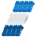 12-Pack: Mission Dry & Cool Pinnacle No Show Socks