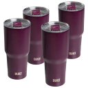 4-Pack: BUILT 30oz Double Wall Tumbler with Lid