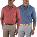 2-Pack: Tailor Vintage Airotec Performance Jersey Long Sleeve Polos