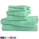 Bibb Home 6-Piece Zero Twist Egyptian Cotton Towel Set