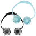 2-Pack: Hands Free Portable Neck Fans with LED Lights