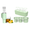 Titan Silicone Cylinder Ice Mold Cube Tray with Tumbler Mug Lid (30-40 oz)