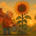 What's something in your life that's thrived by being tended with patience over decades?