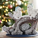 Kringle Express Branch with Two Birds Figure (20" x 13.5" x 7")