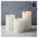 Sandstone & Sage 3-Piece Flameless LED Candles