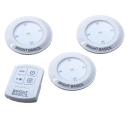 3-Pack: Bright Basics Ultra Thin Wireless LED Puck Lights