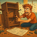 Putting together furniture is: