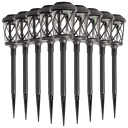 9-Pack: Crosslight Borland Solar Pathway Lights