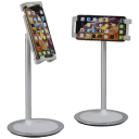2-Pack: Saiji Adjustable Height Phone & Tablet Holder Stand with 360° Rotation