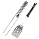 Grill Light 2-Piece Premium Stainless Steel Barbeque Grill Set