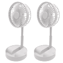 2-Pack: GabbaGoods Roundabout Breeze Rechargeable Fans