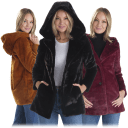 NVLT Hooded Faux Mink Coat