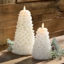SideDeal Daily: Martha Stewart by Luminara 6" & 9" Glitter Holiday Tree Candles with Remote